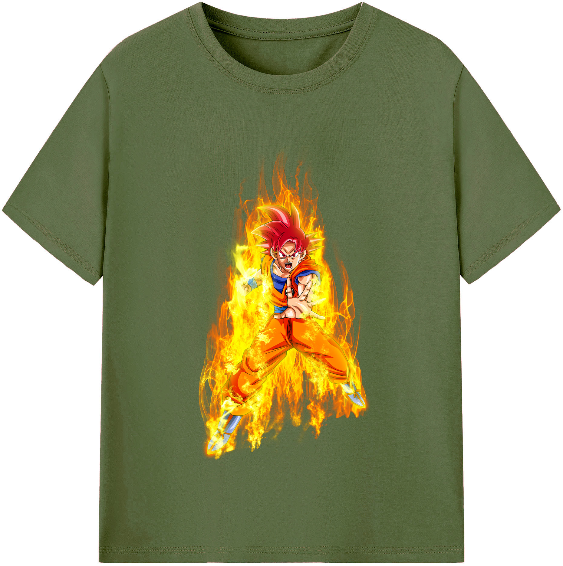 （画像用） ドラゴンボール 孫悟空（そん ごくう）Son Goku カカロット DRAGON BALL Kakarotto 綿100％半袖Tシャツ（フロントプリント）